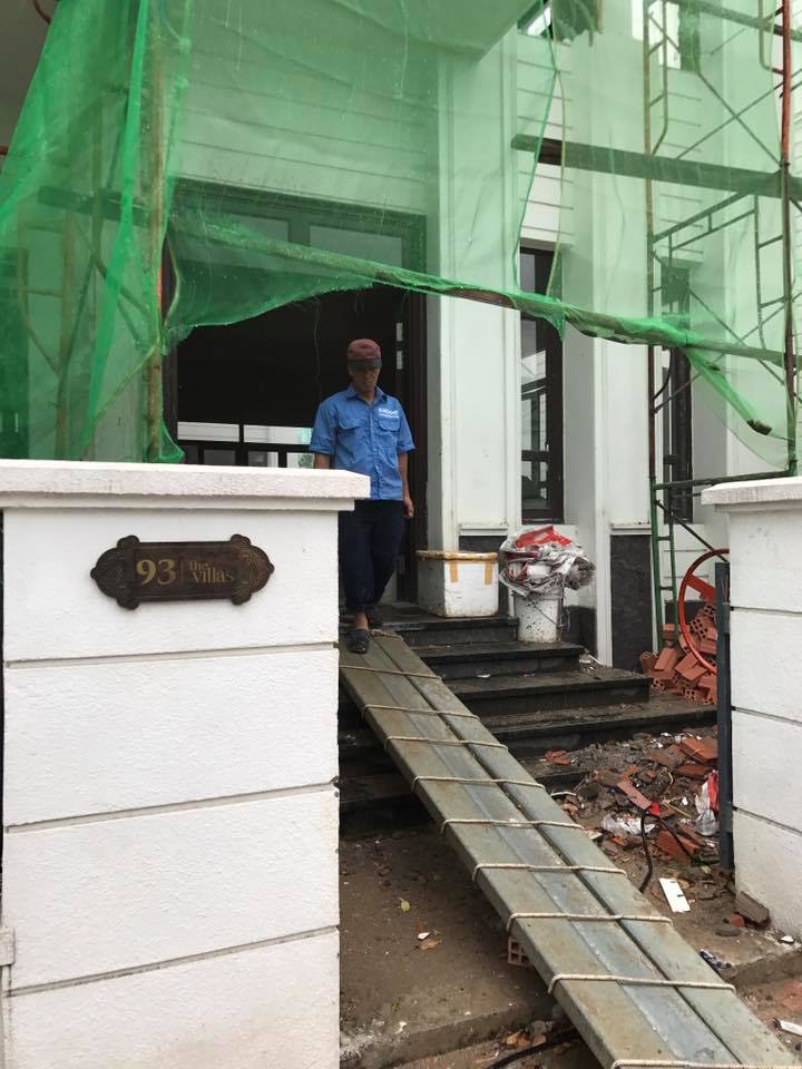 Thi công ngoại thất biệt thự Vinhomes Central Park